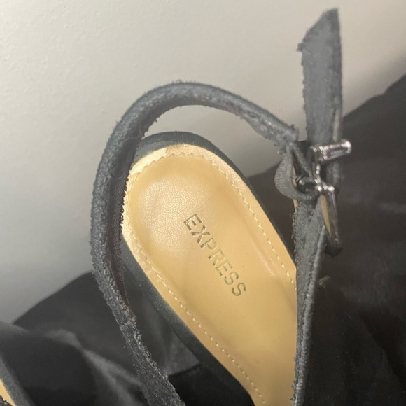 Express Peep-Toe Block Heels - Picture 4 of 9